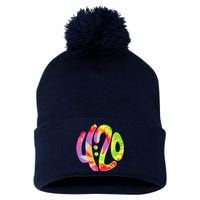 Trippy Tie Dye 4 20 Four Twenty Pom Pom 12in Knit Beanie