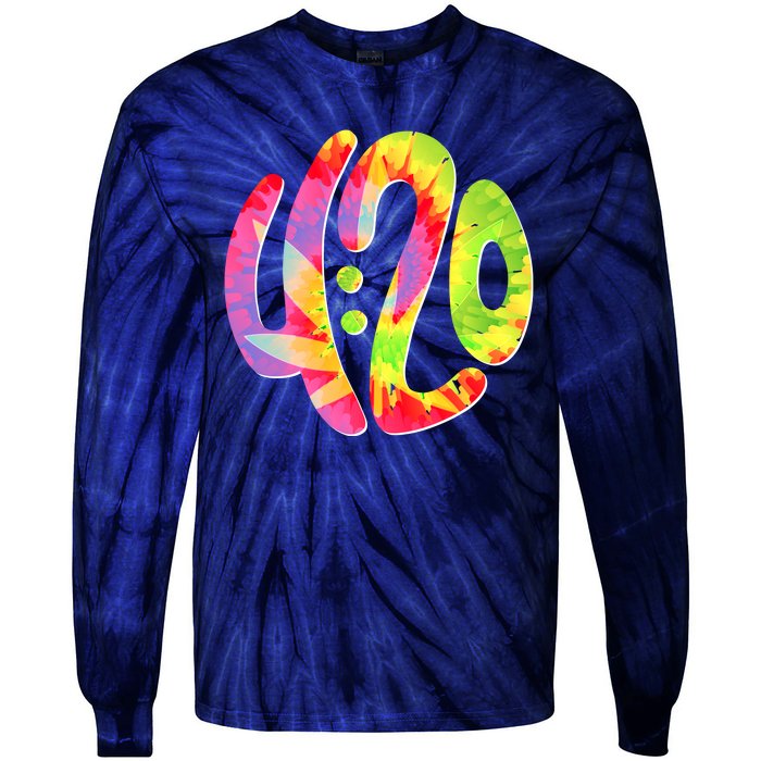 Trippy Tie Dye 4 20 Four Twenty Tie-Dye Long Sleeve Shirt