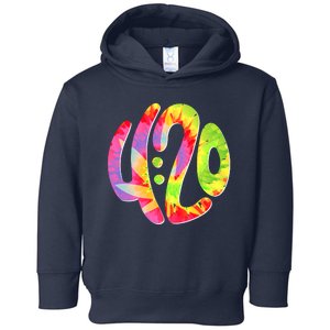 Trippy Tie Dye 4 20 Four Twenty Toddler Hoodie