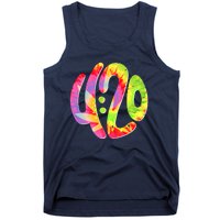 Trippy Tie Dye 4 20 Four Twenty Tank Top