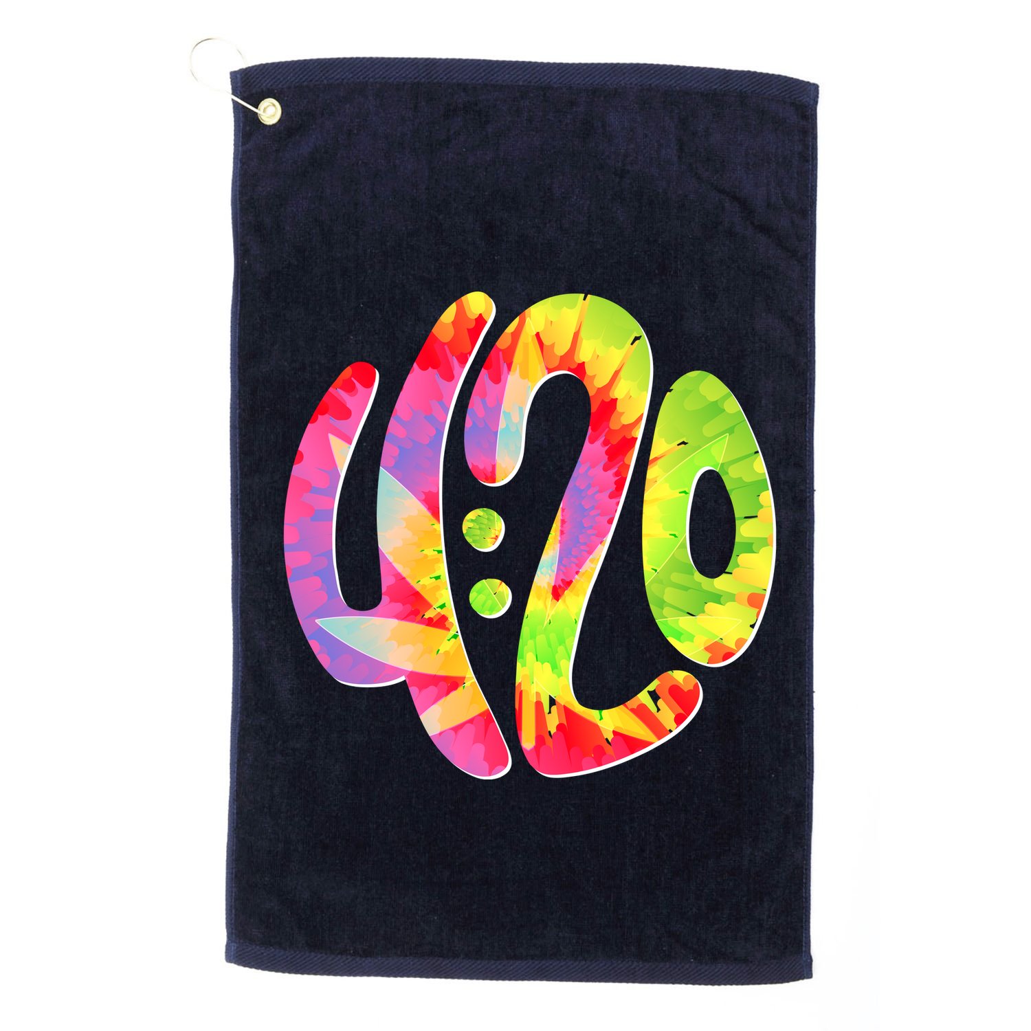 Trippy Tie Dye 4 20 Four Twenty Golf Towel