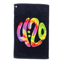 Trippy Tie Dye 4 20 Four Twenty Golf Towel