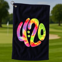 Trippy Tie Dye 4 20 Four Twenty Golf Towel