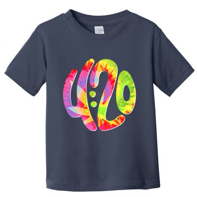 Trippy Tie Dye 4 20 Four Twenty Toddler T-Shirt