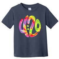 Trippy Tie Dye 4 20 Four Twenty Toddler T-Shirt