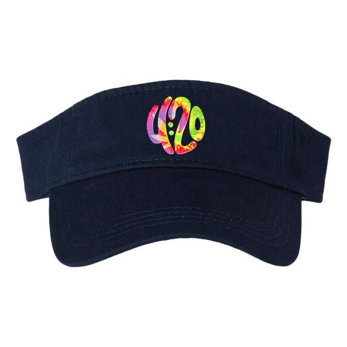 Trippy Tie Dye 4 20 Four Twenty Valucap Bio-Washed Visor