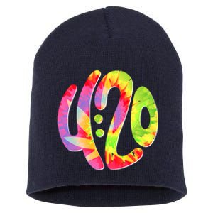 Trippy Tie Dye 4 20 Four Twenty Short Acrylic Beanie