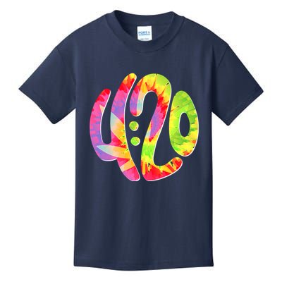 Trippy Tie Dye 4 20 Four Twenty Kids T-Shirt