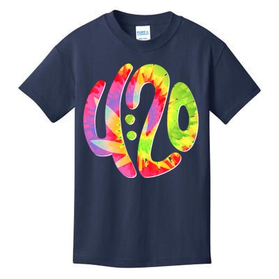 Trippy Tie Dye 4 20 Four Twenty Kids T-Shirt