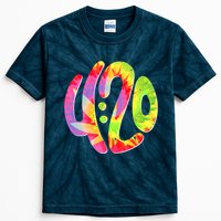 Trippy Tie Dye 4 20 Four Twenty Kids Tie-Dye T-Shirt