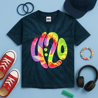 Trippy Tie Dye 4 20 Four Twenty Kids Tie-Dye T-Shirt