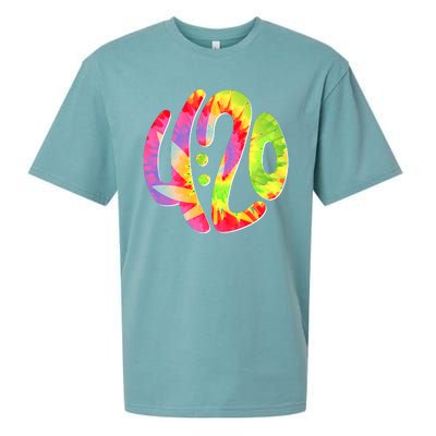 Trippy Tie Dye 4 20 Four Twenty Sueded Cloud Jersey T-Shirt