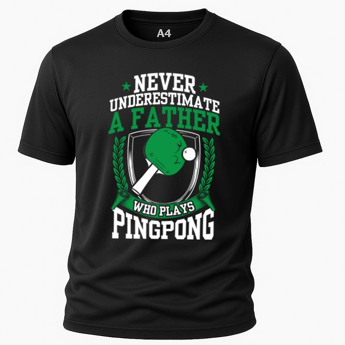 Table Tennis Dad Ping Pong Lover Daddy Fathers Day Meaningful Gift Cooling Performance Crew T-Shirt