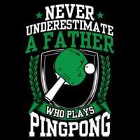 Table Tennis Dad Ping Pong Lover Daddy Fathers Day Meaningful Gift Cooling Performance Crew T-Shirt