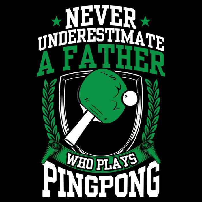 Table Tennis Dad Ping Pong Lover Daddy Fathers Day Meaningful Gift Cooling Performance Crew T-Shirt
