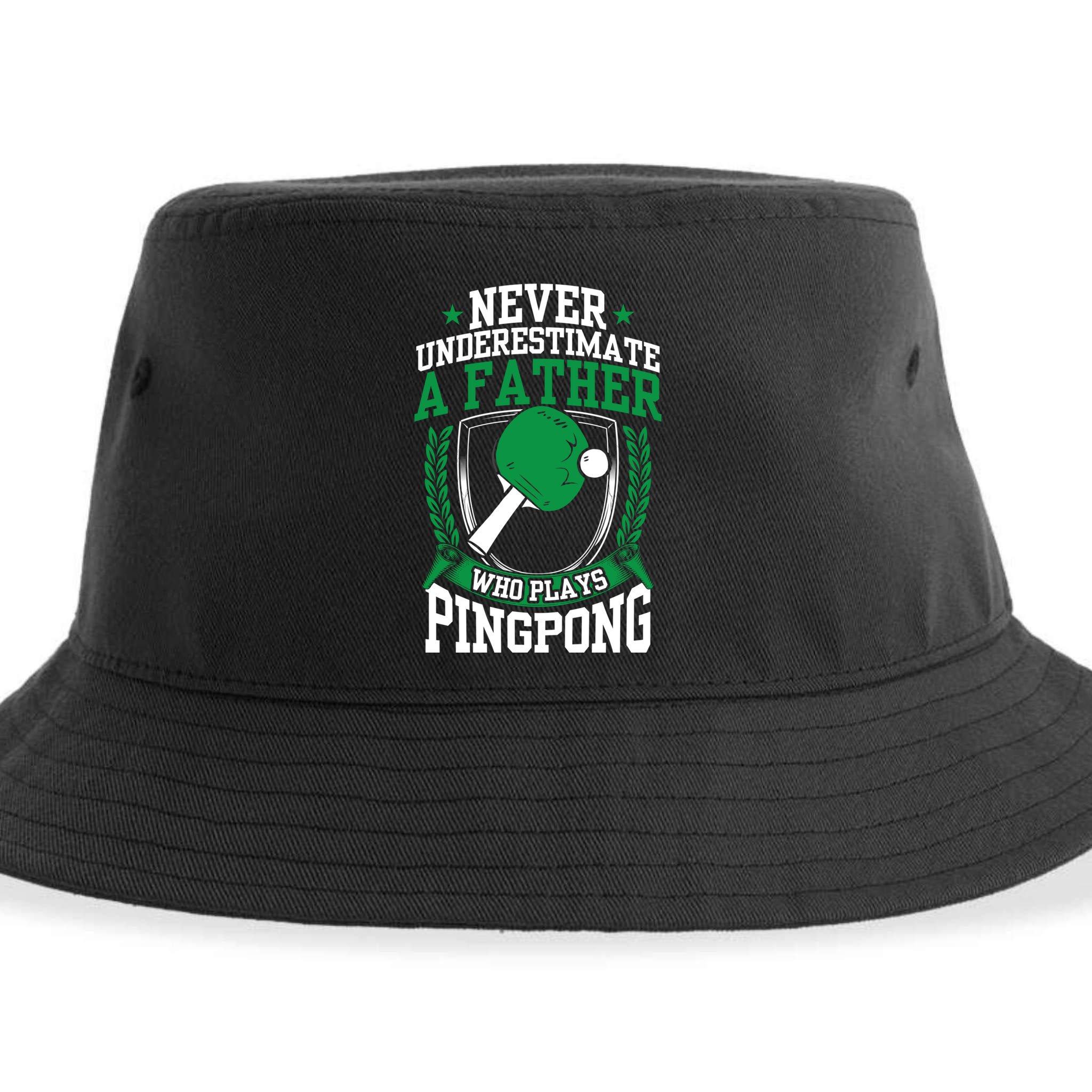 Table Tennis Dad Ping Pong Lover Daddy Fathers Day Meaningful Gift Sustainable Bucket Hat