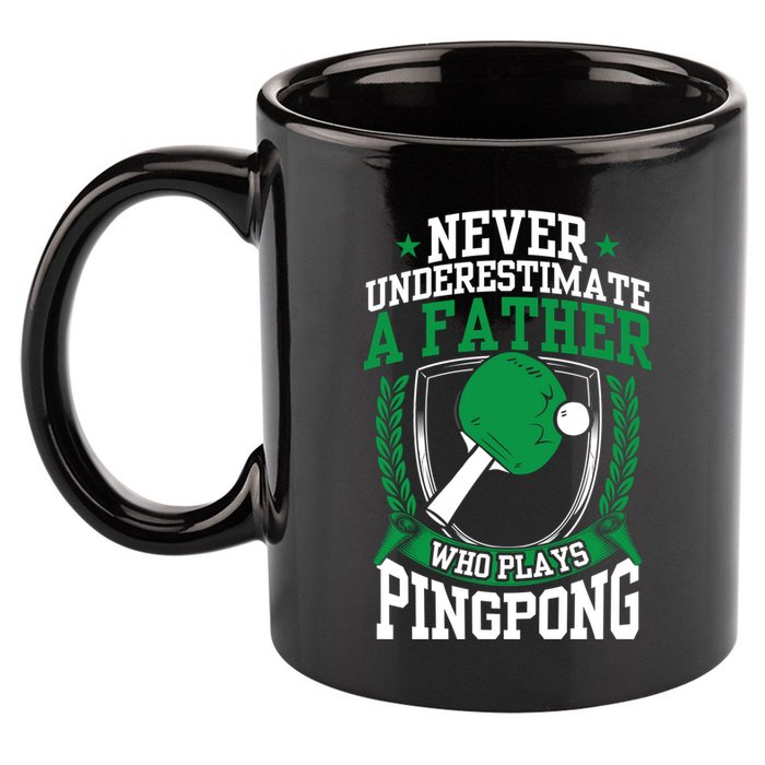 Table Tennis Dad Ping Pong Lover Daddy Fathers Day Meaningful Gift 11oz C Handle Ceramic Mug