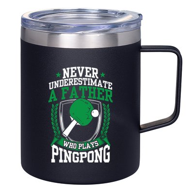 Table Tennis Dad Ping Pong Lover Daddy Fathers Day Meaningful Gift 12oz Stainless Steel Coffee Mug
