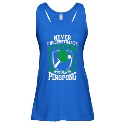 Table Tennis Dad Ping Pong Lover Daddy Fathers Day Meaningful Gift Ladies Essential Flowy Tank