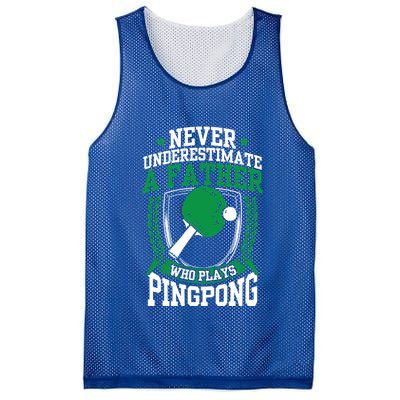 Table Tennis Dad Ping Pong Lover Daddy Fathers Day Meaningful Gift Mesh Reversible Basketball Jersey Tank