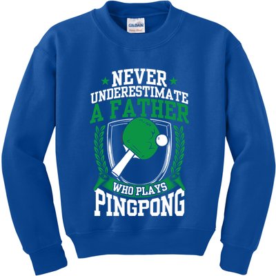Table Tennis Dad Ping Pong Lover Daddy Fathers Day Meaningful Gift Kids Sweatshirt
