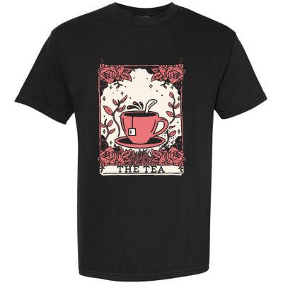 The Tea Drinker Tarot Card Reading Occult Dark Magic Garment-Dyed Heavyweight T-Shirt