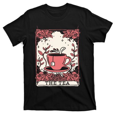 The Tea Drinker Tarot Card Reading Occult Dark Magic T-Shirt