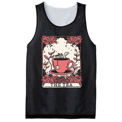 The Tea Drinker Tarot Card Reading Occult Dark Magic Mesh Reversible Basketball Jersey Tank