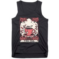 The Tea Drinker Tarot Card Reading Occult Dark Magic Tank Top