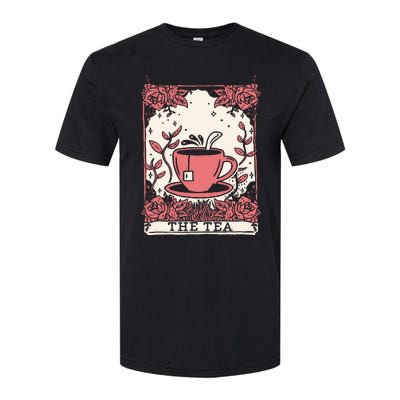 The Tea Drinker Tarot Card Reading Occult Dark Magic Softstyle CVC T-Shirt