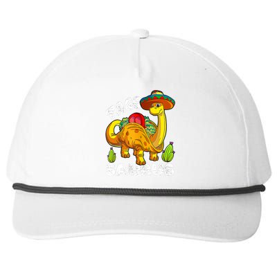 Tacosaurus Taco Dinosaur Funny Dino Cinco De Mayo Mexican Snapback Five-Panel Rope Hat