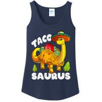 Tacosaurus Taco Dinosaur Funny Dino Cinco De Mayo Mexican Ladies Essential Tank