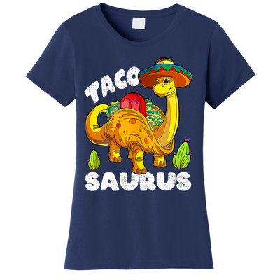 Tacosaurus Taco Dinosaur Funny Dino Cinco De Mayo Mexican Women's T-Shirt