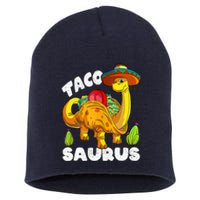 Tacosaurus Taco Dinosaur Funny Dino Cinco De Mayo Mexican Short Acrylic Beanie