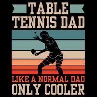 Table Tennis Dad Ping Pong Player Papa Fathers Day Funny Gift Sustainable Bucket Hat