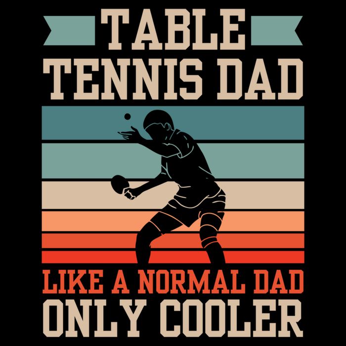 Table Tennis Dad Ping Pong Player Papa Fathers Day Funny Gift Sustainable Bucket Hat