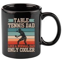 Table Tennis Dad Ping Pong Player Papa Fathers Day Funny Gift 11oz C Handle Ceramic Mug