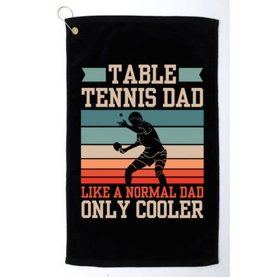 Table Tennis Dad Ping Pong Player Papa Fathers Day Funny Gift Golf Towel