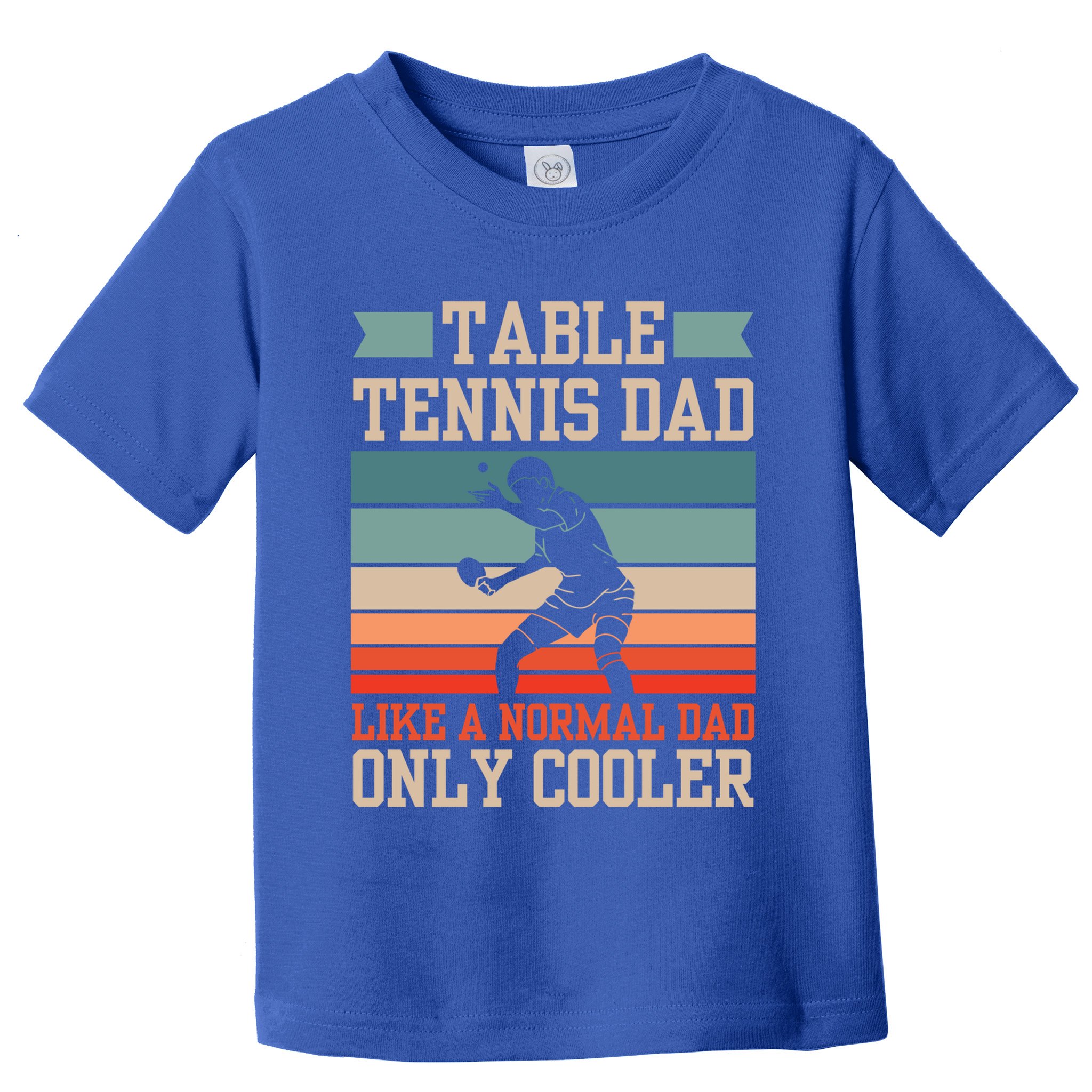 Table Tennis Dad Ping Pong Player Papa Fathers Day Funny Gift Toddler T-Shirt