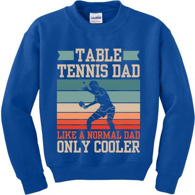 Table Tennis Dad Ping Pong Player Papa Fathers Day Funny Gift Kids Sweatshirt