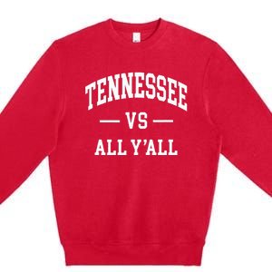 Tennessee Throwback Design Classic Premium Crewneck Sweatshirt