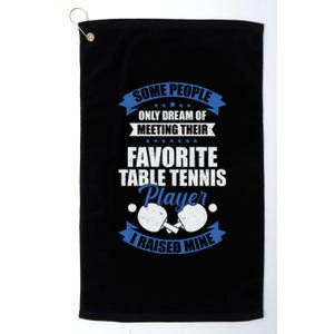 Table Tennis Design Table Tennis Dad Gift Platinum Collection Golf Towel