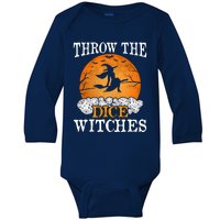 Throw The Dice Witches Bunco Party Baby Long Sleeve Bodysuit