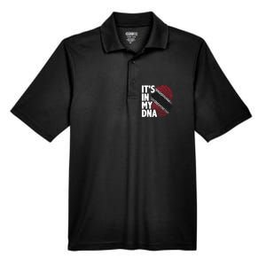 Trinidadian Tobagonian Dna Trinidad And Tobago Flag Men's Origin Performance Pique Polo