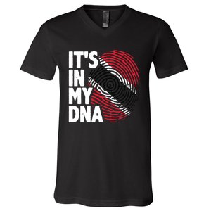 Trinidadian Tobagonian Dna Trinidad And Tobago Flag V-Neck T-Shirt