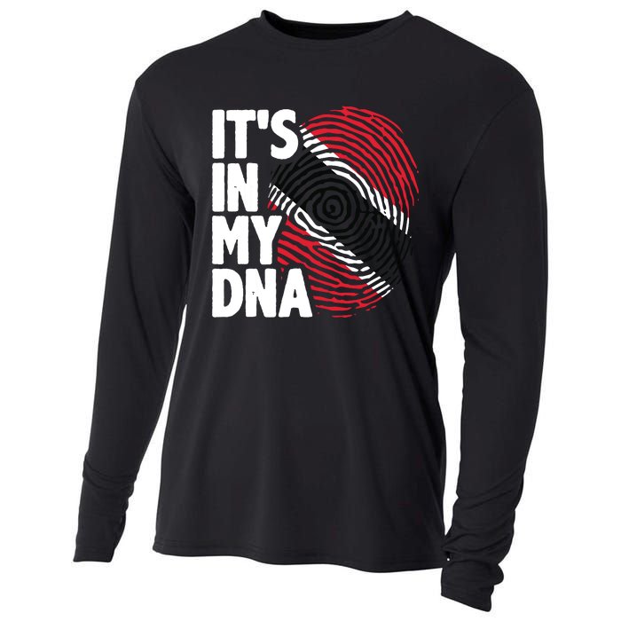 Trinidadian Tobagonian Dna Trinidad And Tobago Flag Cooling Performance Long Sleeve Crew