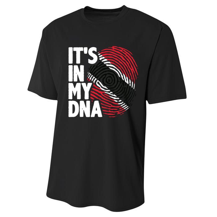 Trinidadian Tobagonian Dna Trinidad And Tobago Flag Performance Sprint T-Shirt