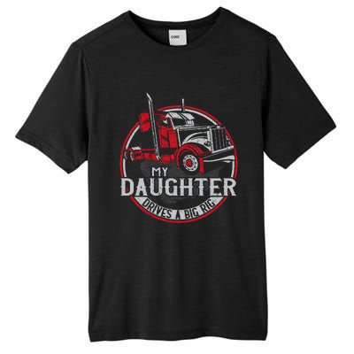 Trucker Truck Driver Father Mother Daughter Vintage My Tall Fusion ChromaSoft Performance T-Shirt