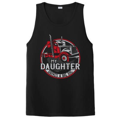 Trucker Truck Driver Father Mother Daughter Vintage My PosiCharge Competitor Tank