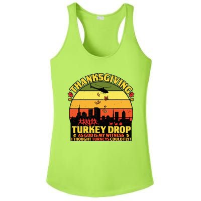 Thanksgiving Turkey Drop As God Is My Witness Turkeys Ladies PosiCharge Competitor Racerback Tank